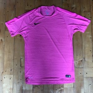 PINK NIKE DRI-FIT SOCCER/FOOTBALL JERSEY